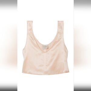 Le Kasha 1918 Blush Silk Crop Camisole